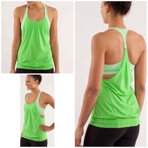 EUC LULULEMON Practice Freely Checked Yoga Tank 6​​​​​